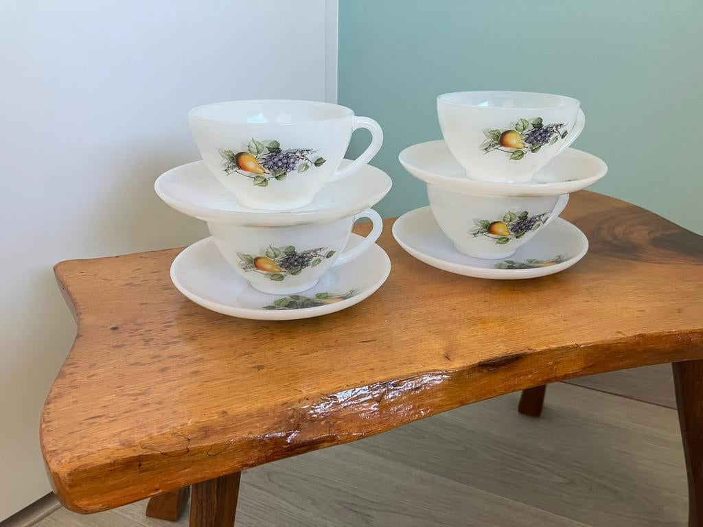 Arcopal fruit de france soepkom en de schotel 4x, Huis en Inrichting, Ophalen of Verzenden, Nieuw