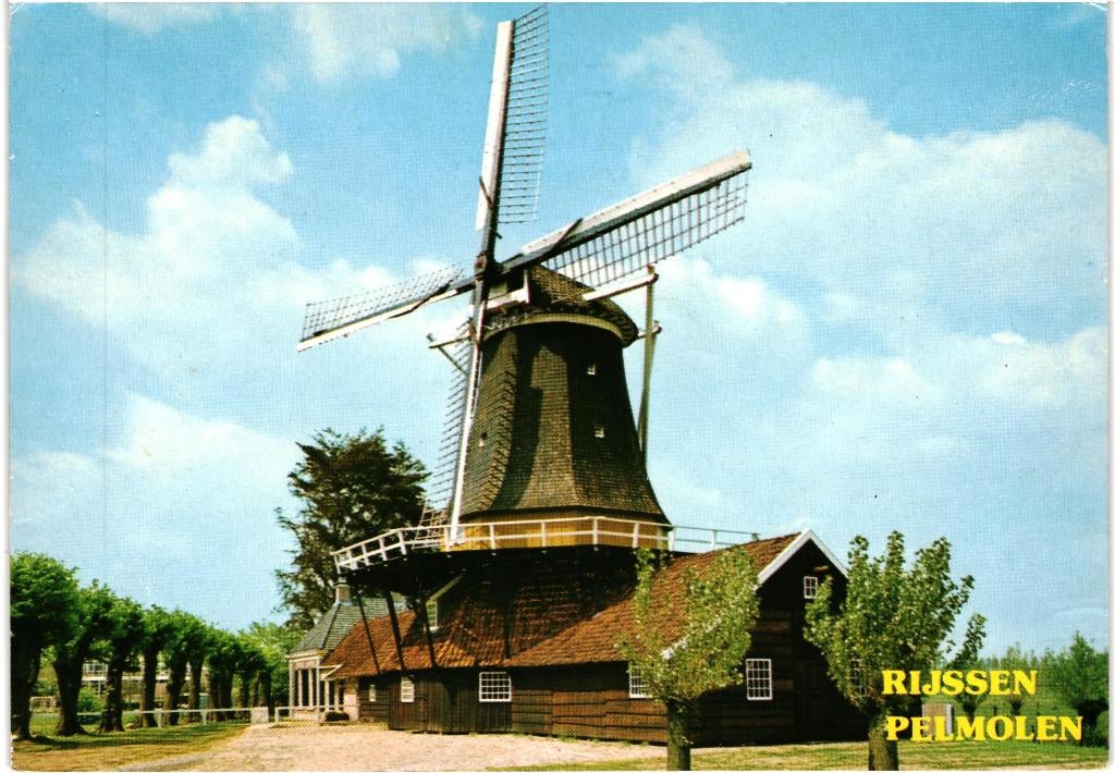 18626 Rijssen 80+ Ov Molen Pelmolen Gelopen met postzegel, Ophalen of Verzenden, 1980 tot heden, Gelopen, Overijssel