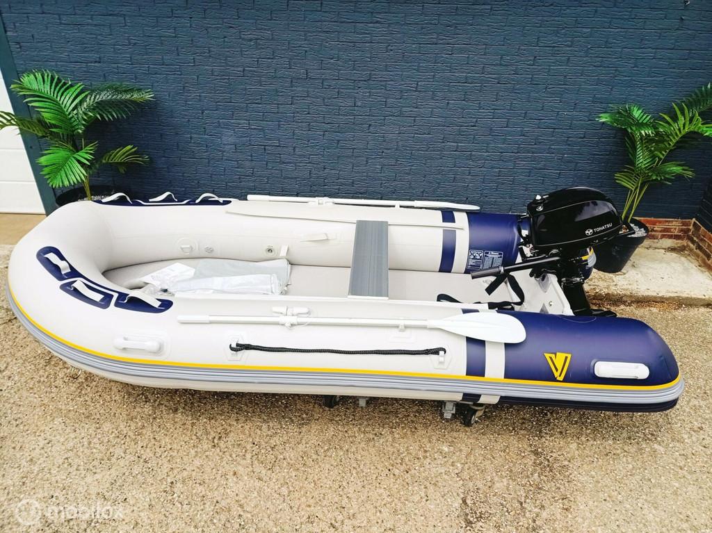 Yellow V 270 Rubberboot + Tohatsu 4 pk 4-takt –ACTIE €19, Overige merken, Yellow V, Nieuw, Benzine
