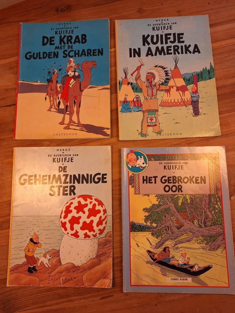 Kuifje stripboeken, Meerdere stripboeken, Ophalen of Verzenden, Gelezen