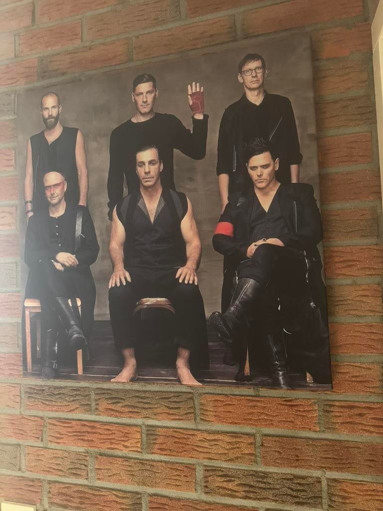 Foto op canvas van Rammstein 60 x 60, Ophalen, 50 tot 75 cm, Zo goed als nieuw, Foto of Poster