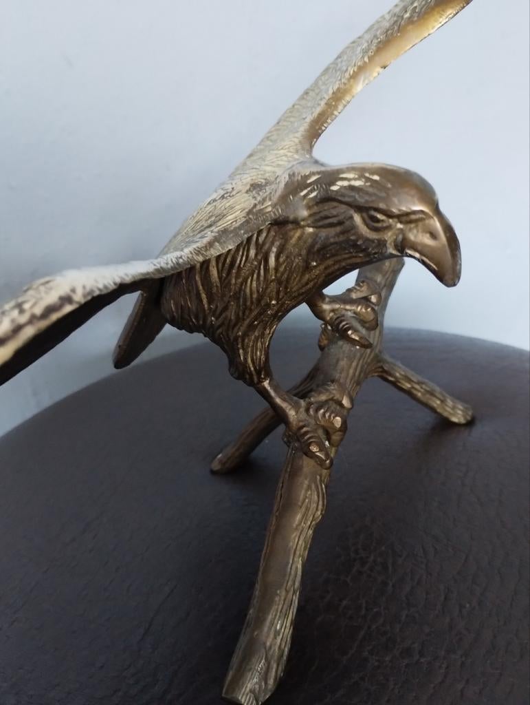 Beeld Adelaar brons/messing, Ophalen of Verzenden, Zo goed als nieuw, Beeldje of Figuurtje