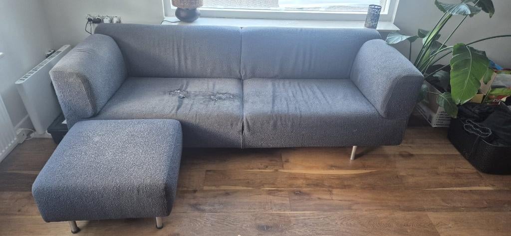 Cassina tweezitsbank met verlengstuk antraciet - banken, Ophalen, Gebruikt, 150 tot 200 cm, Tweepersoons