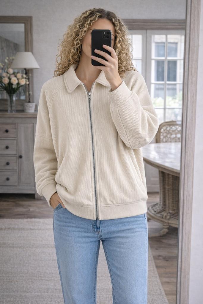 Yaya jas met twee steekzakken maat XL, Ophalen of Verzenden, Zo goed als nieuw, Maat 46/48 (XL) of groter, Beige