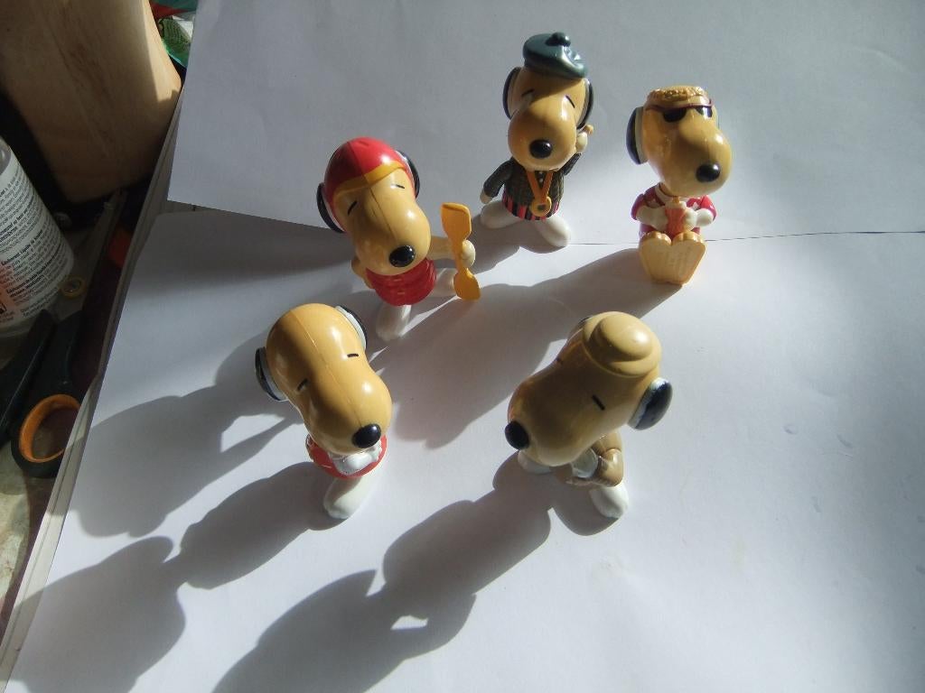 5 verschillende SNOOPY poppetjes p.m. 8-4cm, Verzenden, Zo goed als nieuw