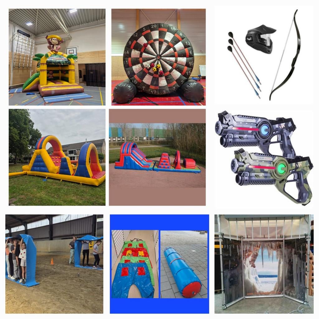 Verhuur springkussens en sportmaterialen, Ophalen of Verzenden