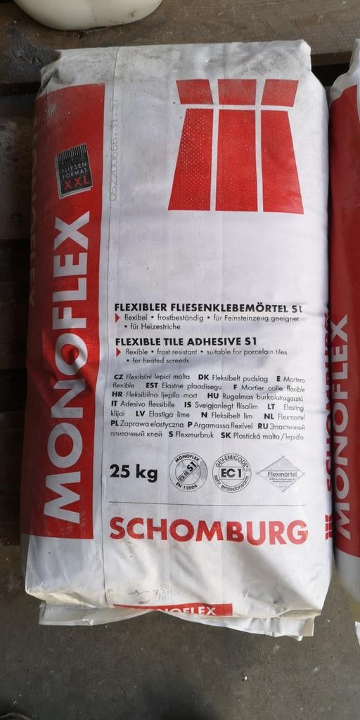 Flex mortel 25 kg, Minder dan 4 cm, Overige materialen, Nieuw, Ophalen of Verzenden