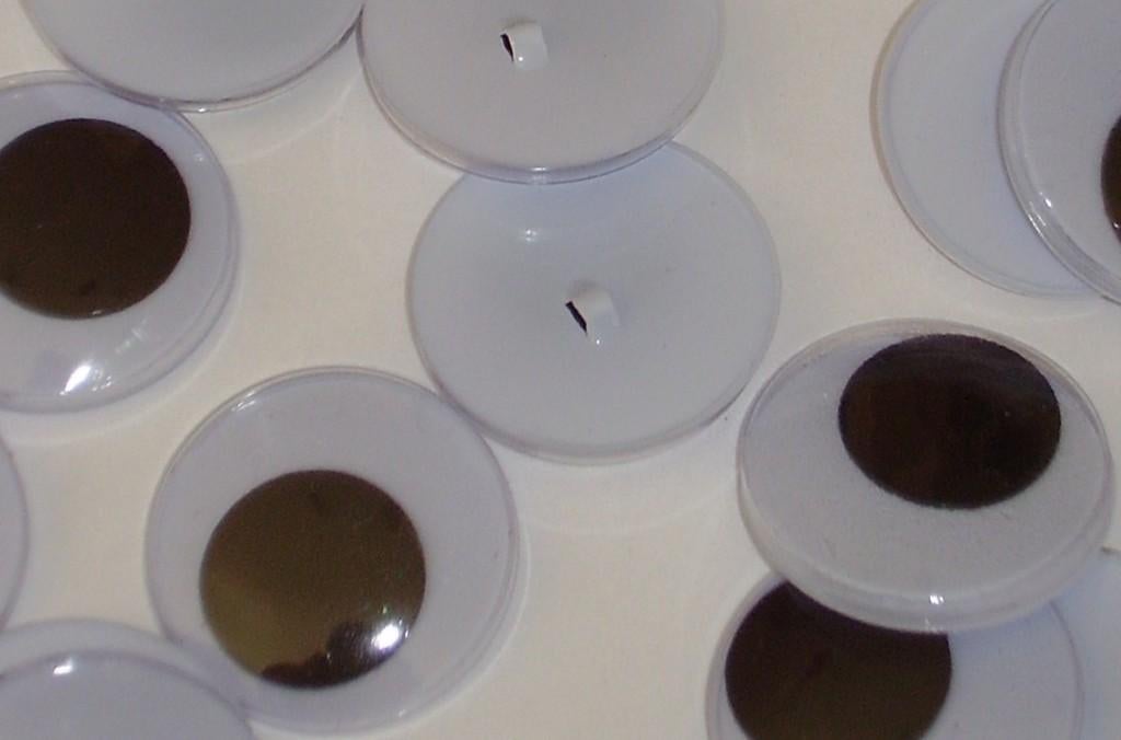 Opnaaibare wiebeloogjes 25 mm rond en andere maten/soorten., Nieuw, Applicatie, Ophalen of Verzenden, Linschoten