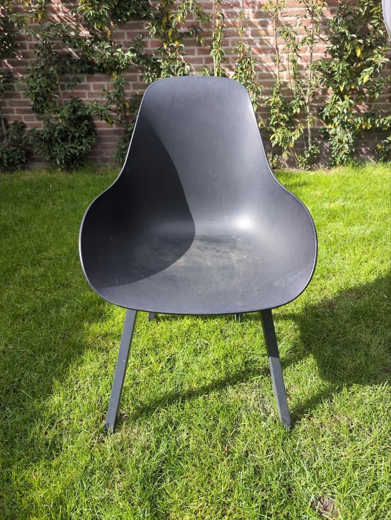 Moderne zwarte stoel voor binnen/buiten, Gebruikt, Drie, Zwart, Ophalen of Verzenden