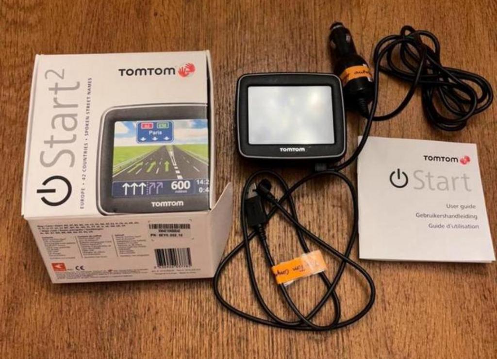 TomTom Start 2 navigatie met doosje en handleiding, Ophalen of Verzenden, Gebruikt