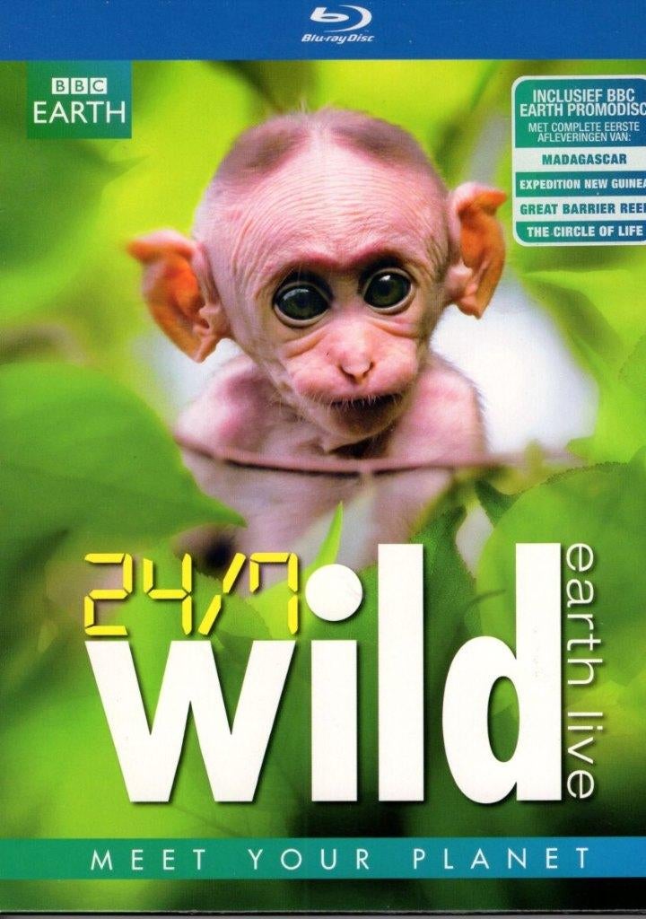 24/7 Wild Earth Live - BBC Earth - boxset - 3 disc - NL, Verzenden, Zo goed als nieuw, Info@dfw.nl, Dutch Filmworks B.V.