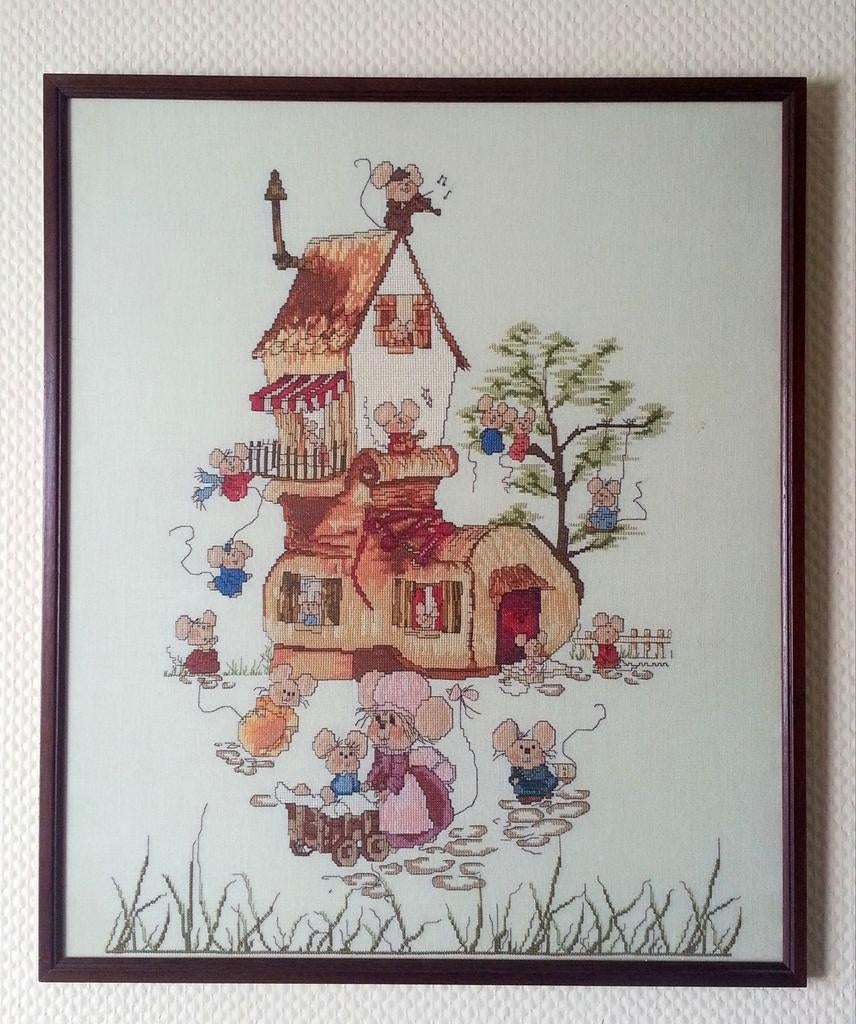 Diverse zelf geborduurde schilderijen, Ophalen, Handborduren, Overige typen