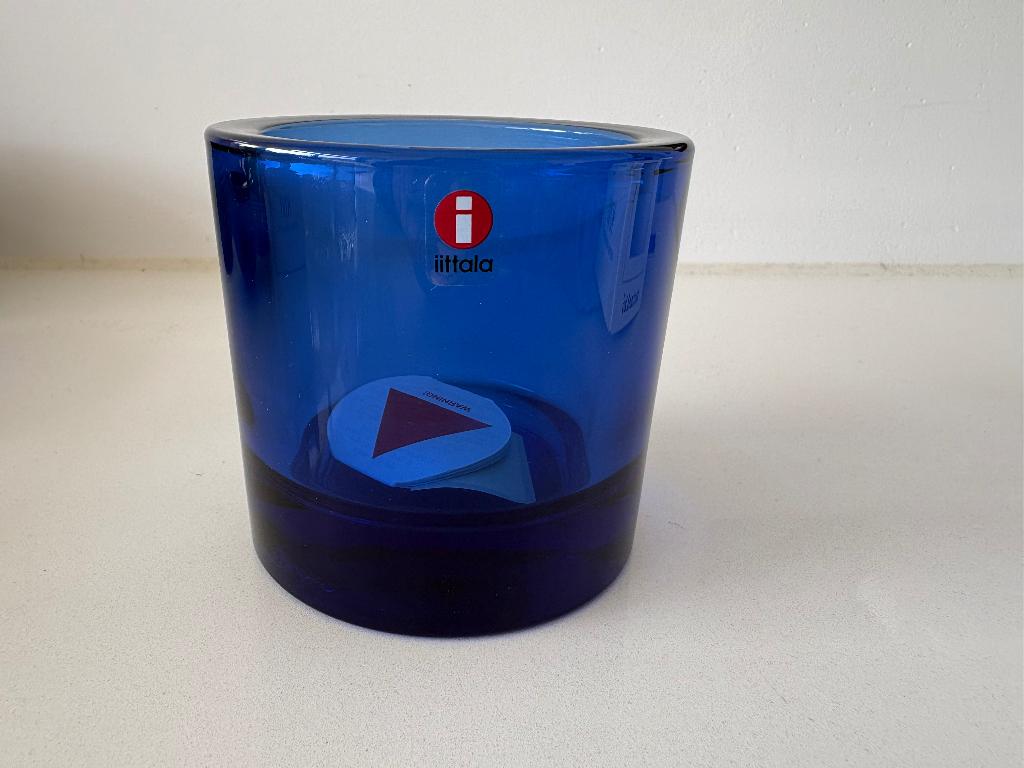 Iittala Kivi 80 mm ultramarine blue, Overige materialen, Blauw, Nieuw, Ophalen of Verzenden