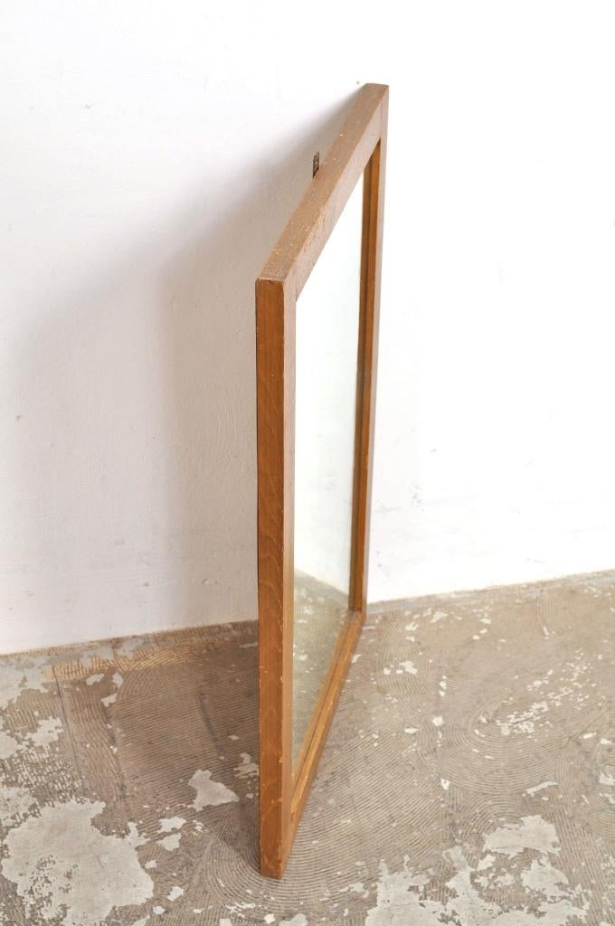 Oude mooi verweerde spiegel houten, Minder dan 50 cm, Gebruikt, Ophalen of Verzenden, Minder dan 100 cm