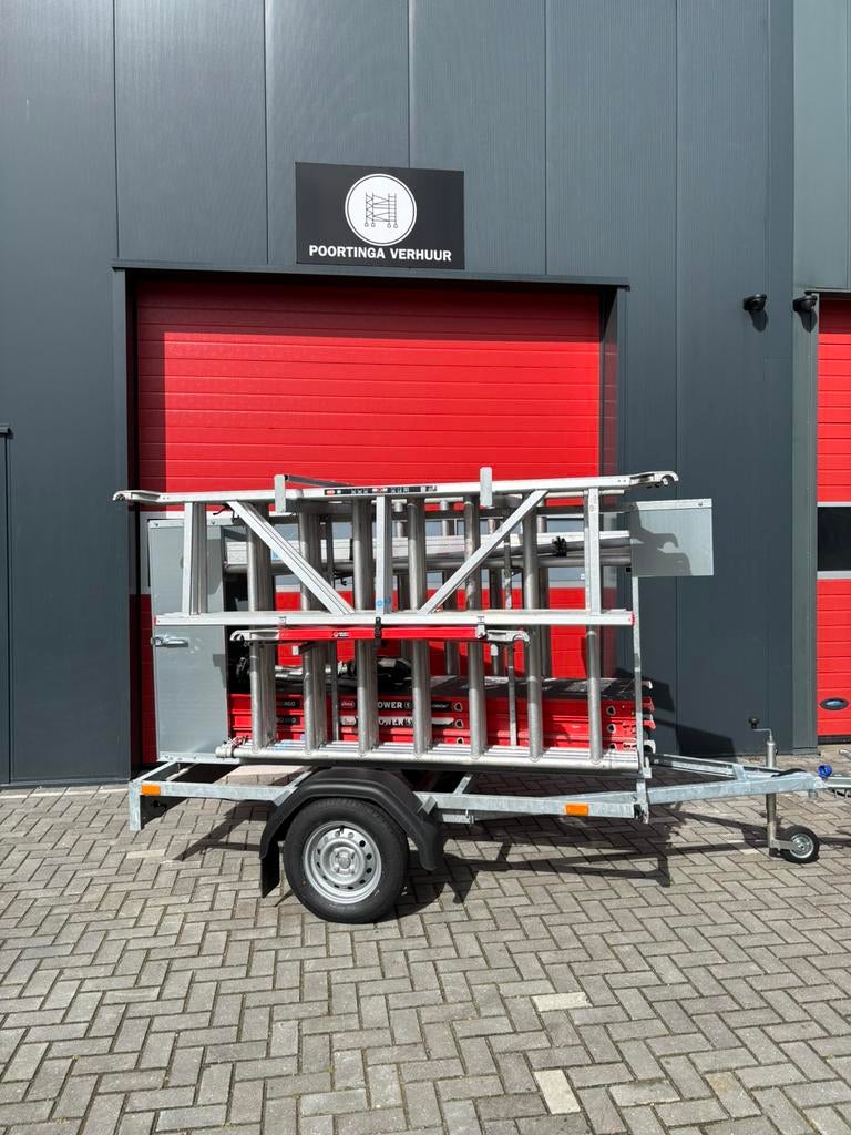 Complete altrex rolsteiger set 10.2m wh ( gekeurd/fiberdeck), Ophalen, Gebruikt, Poortingaverhuur@gmail.com, 8426AP