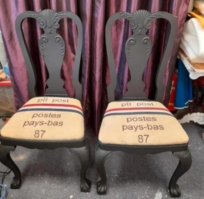 2 x landelijke PTT stoelen 85.00 p.s, Ophalen of Verzenden, Zo goed als nieuw, Eén