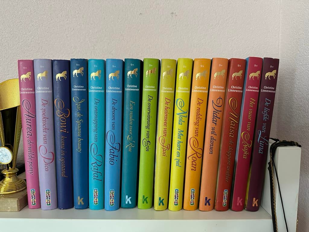 De gouden paarden serie 15 delen Christine Linneweever €75,-, Boeken, Kinderboeken | Jeugd | onder 10 jaar, Zo goed als nieuw