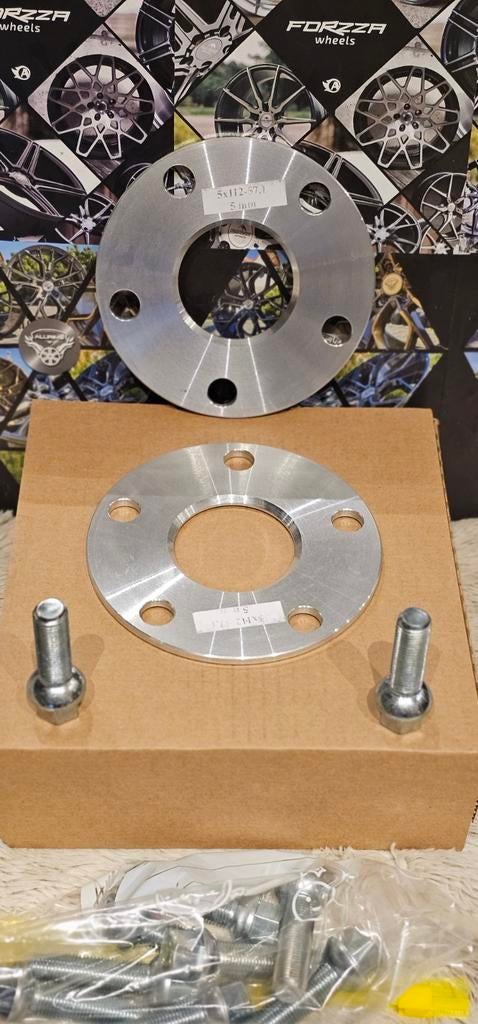 Spoorverbreders spacers vw Golf 7 5x112 57,1 5mm, Ophalen of Verzenden