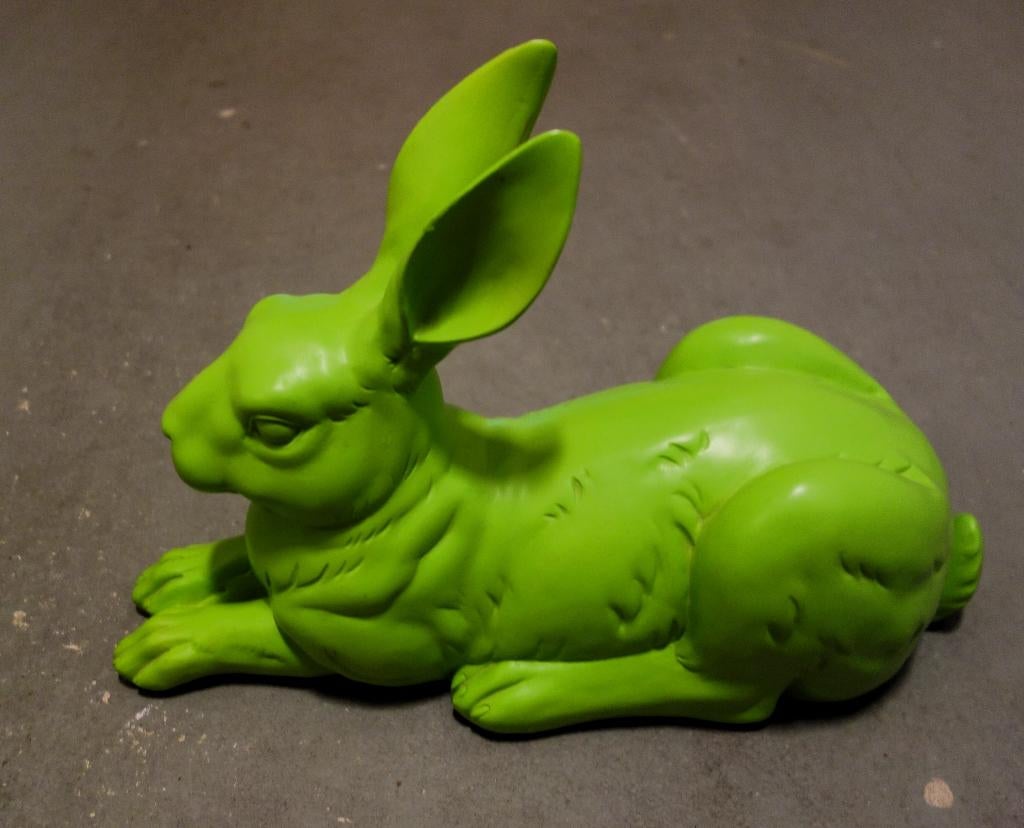 Groen konijn (kunststof), Ophalen of Verzenden