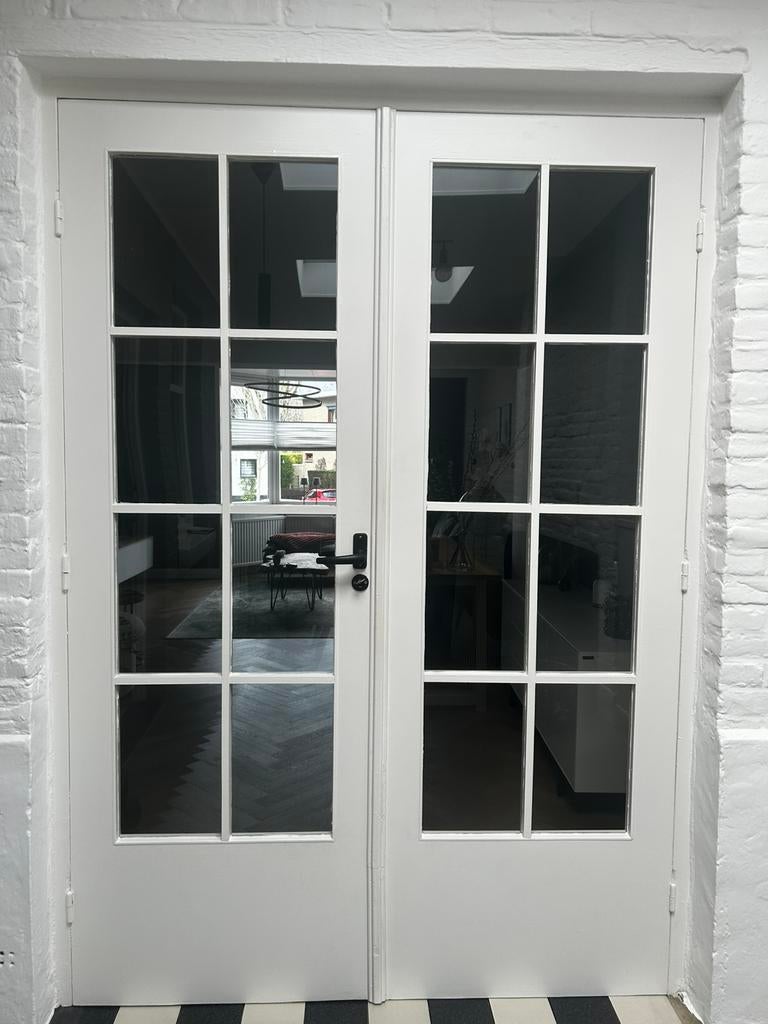 Openslaande binnen deuren hout, maat per deur: 73x211, Ophalen, Gebruikt, 120 cm of meer, Binnendeur