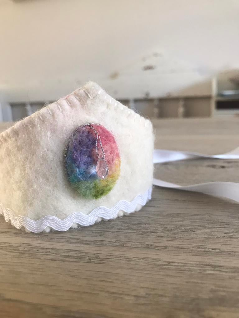 Antroposofisch speelgoed vilten kroon, Kinderen en Baby's, Speelgoed | Houten speelgoed, Ophalen of Verzenden, Nieuw, Overige typen