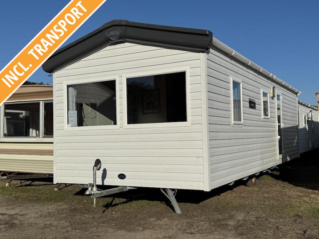 Kunststof winterhard chalet met CV uit 2016, Caravans en Kamperen, Stacaravans, Tot en met 6