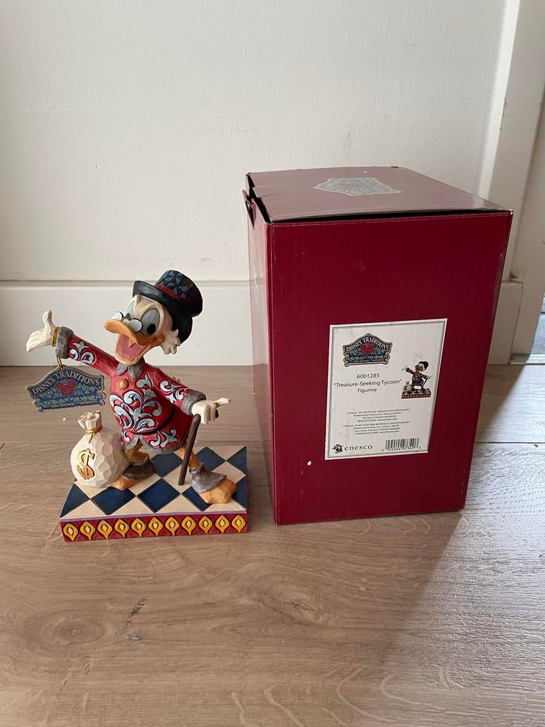 Disney Traditions Jim Shore Dagobert Duck Beeldje, Ophalen of Verzenden, Overige figuren, Zo goed als nieuw, Beeldje of Figuurtje