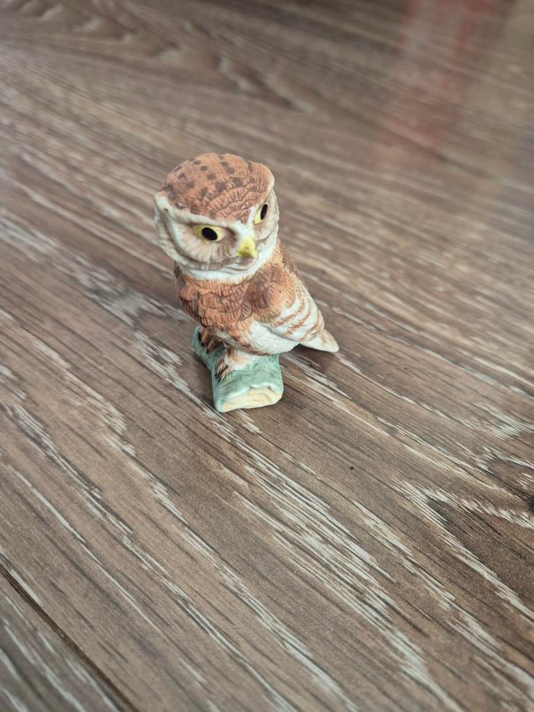 Schattig porseleinen uil beeldje - Royal, Ophalen of Verzenden, Zo goed als nieuw, Dier