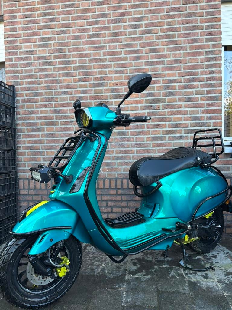 Vespa candy blue/green, Ophalen, Gebruikt, Overige modellen, 80 cc