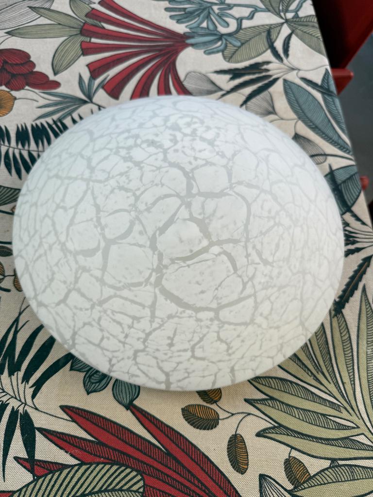 Steinhauer Plafondlamp marmer wolk patroon, Huis en Inrichting, Lampen | Plafondlampen, Ophalen, Zo goed als nieuw, Glas, Industrieel Vintage Peil en Putzler Murano