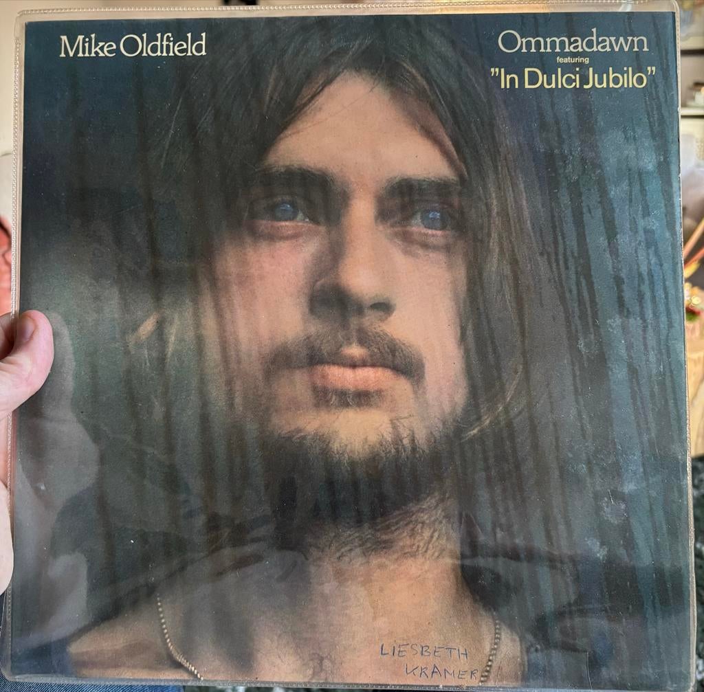 Mike Oldfield - Ommadawn LP + In Dulci Jubilo (Vinyl), Ophalen of Verzenden, 1960 tot 1980, Gebruikt, 12 inch