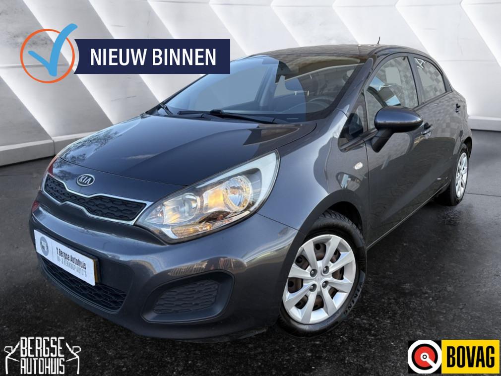 Kia Rio 1.2 CVVT Comf. Pack Airco Elek.R Nap (bj 2012), 21 km/l, Euro 5, Zwart, 4 cilinders