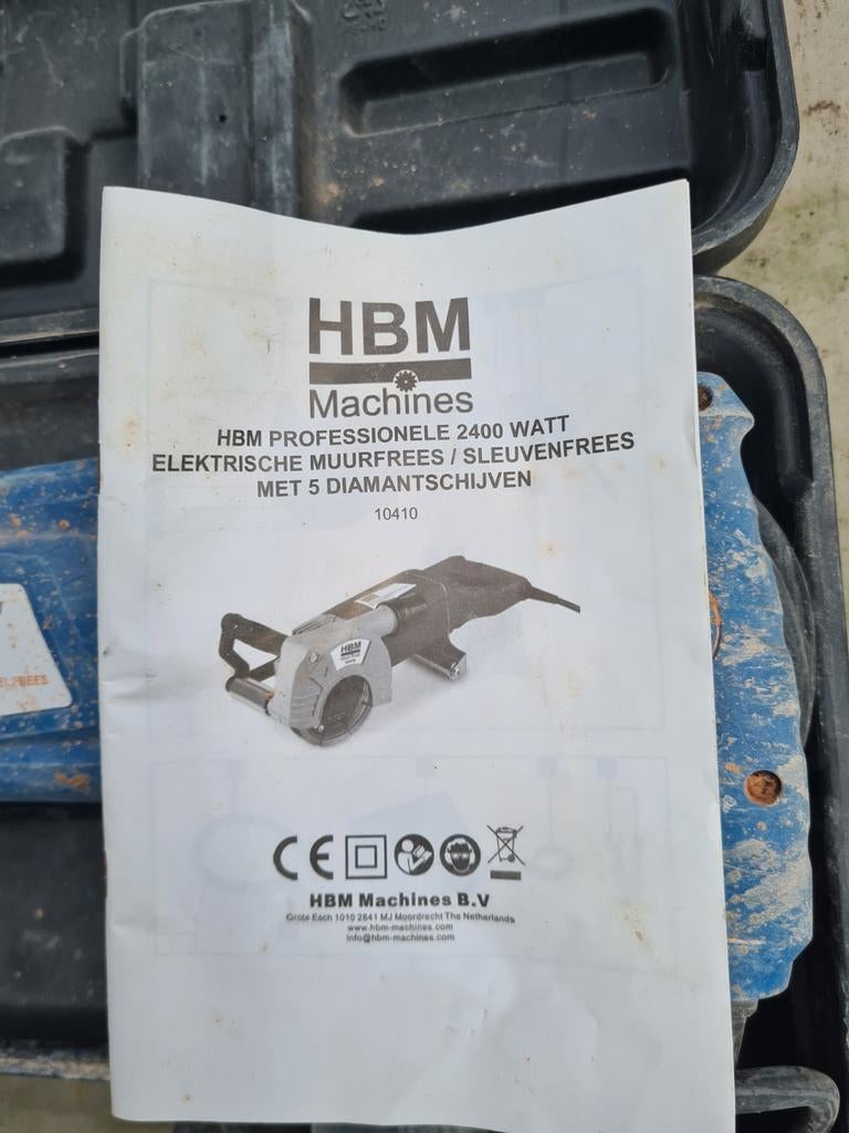 HBM Professionele 2400 Watt Elektrische Muurfrees, Ophalen of Verzenden