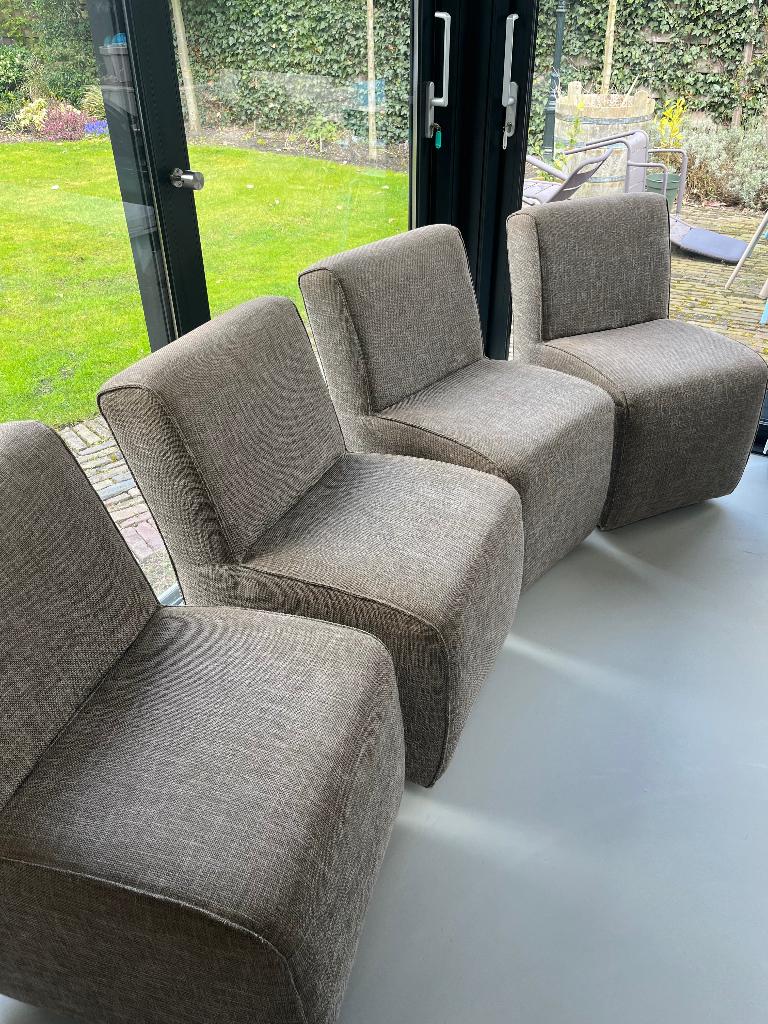 Keijser&Co eettafel stoelen x4, Ophalen, Gebruikt, Bruin, Vier