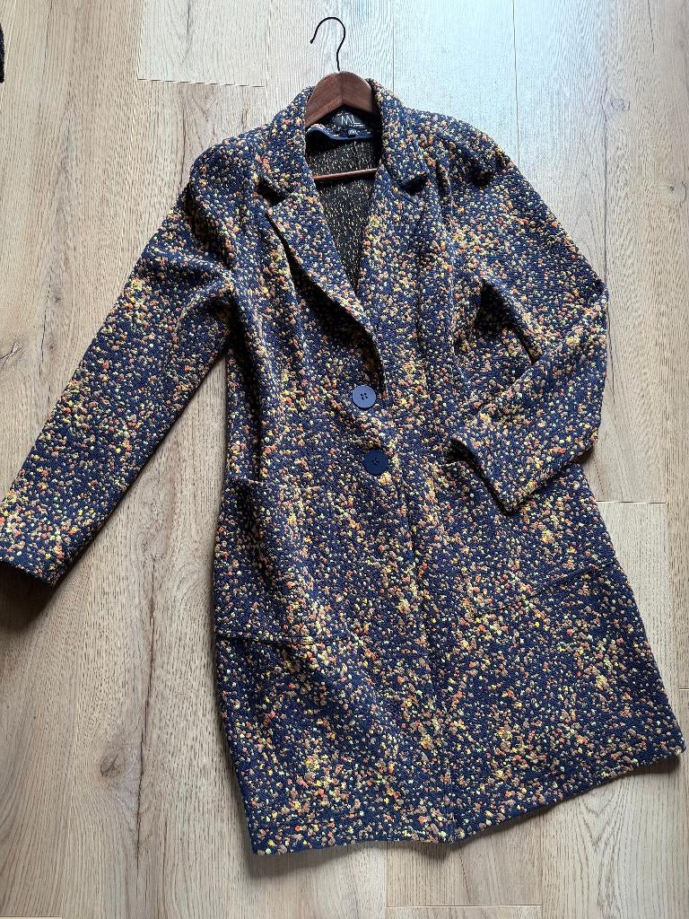 Doblauw lange blazer ML Collections Mt 46, Kleding | Dames, Maat 42/44 (L), Zo goed als nieuw, Jasje, ML Collections