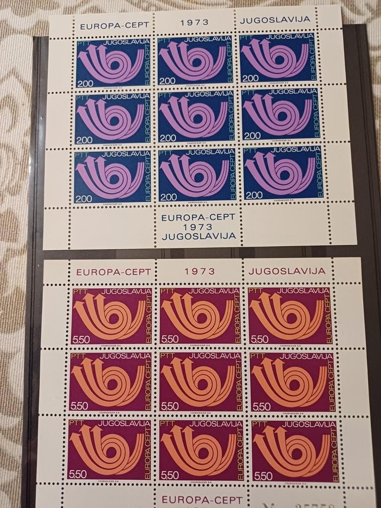 JOEGOSLAVIË 1973 2 x vel postfris, Ophalen of Verzenden, Dier of Natuur