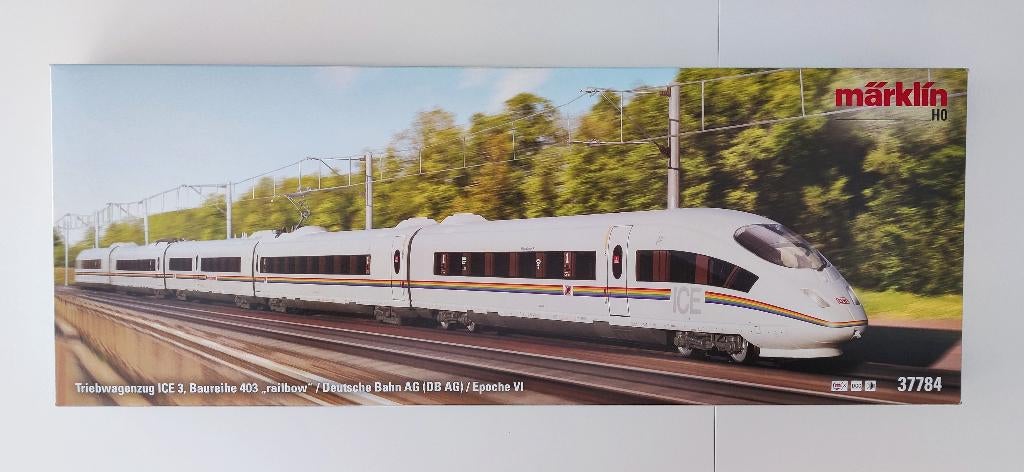 Marklin 37784 ICE 3 Railbow MFX+ & Sound h0, Wisselstroom, Treinset, Ophalen of Verzenden, Märklin
