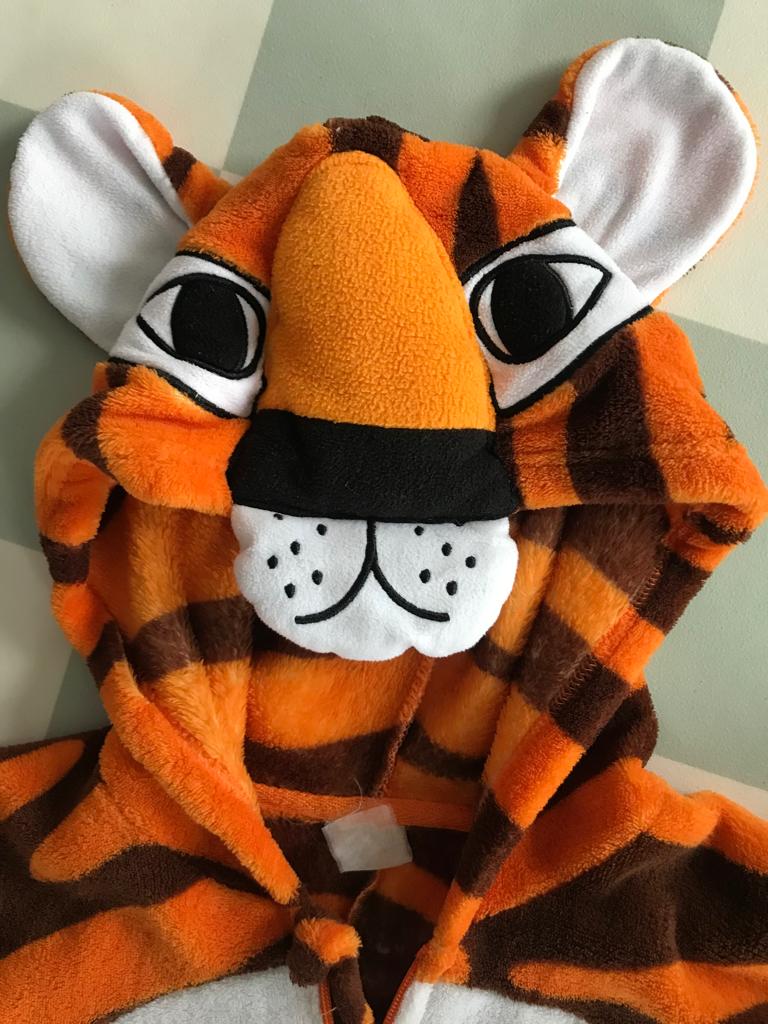 Tijger verkleedpak/ onesie maat S/M, Maat 38/40 (M), Oranje, Ophalen of Verzenden, Gedragen