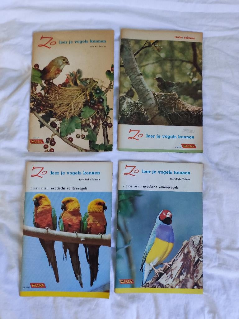 Rizla Zo leer je vogels kennen deel 1 t/m 4, Ophalen of Verzenden, Zo goed als nieuw, Diverse, Plaatjesalbum