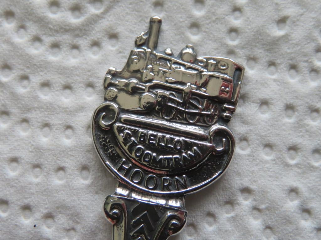 Lepeltje Bello Stoomtram te Hoorn, Verzenden, Zo goed als nieuw, Overige materialen, Bestek