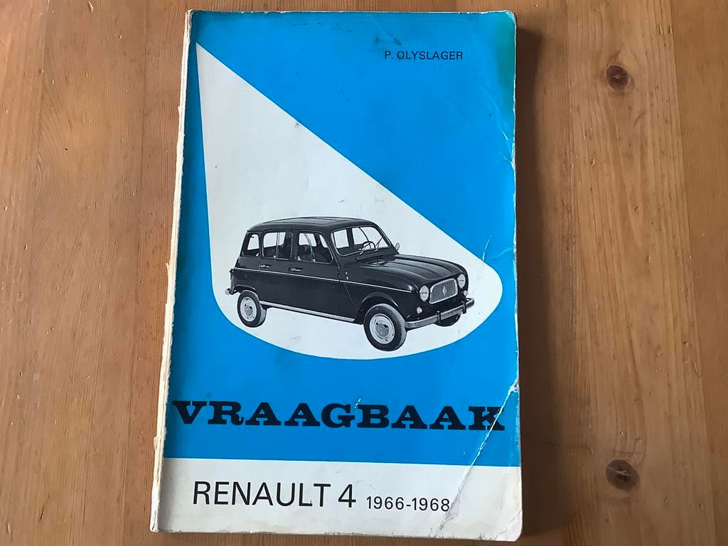 Vraagbaak Renault 4, Ophalen of Verzenden