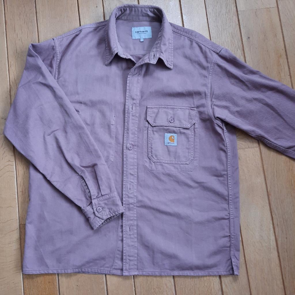 Carhartt bloes jas Reno shirt Jac aubergine maat L - nieuw -, Paars, Carhartt, Nieuw, Ophalen of Verzenden
