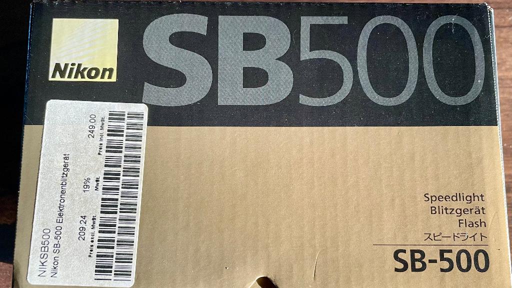 Nikon SB500 Speedlight flitser, Ophalen of Verzenden, Gebruikt, Nikon, Kantelbaar