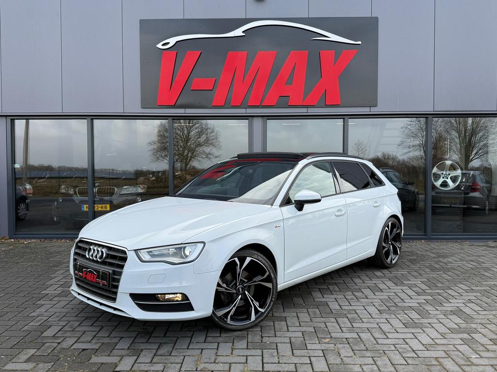 Audi A3 Sportback 1.4 TFSI S-Line Navi Panorama LED Stoelvw, Voorwielaandrijving, Euro 5, Gebruikt, Zwart
