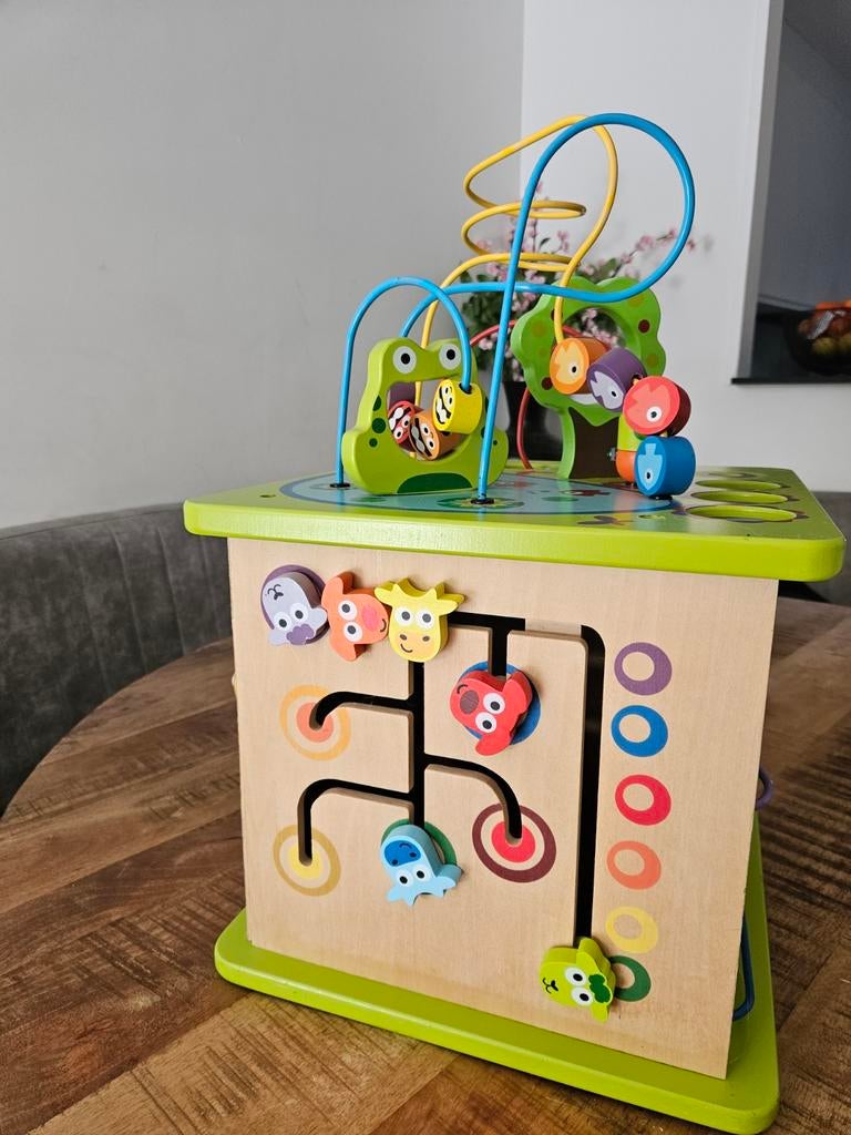 Habe grote houten speelkubus, Kinderen en Baby's, Speelgoed | Houten speelgoed, Ophalen, Gebruikt