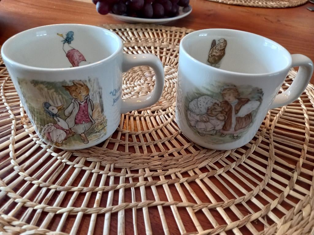 Wedgewood Beartix Potter mok Jemima puddle duck, Ophalen of Verzenden, Zo goed als nieuw, Wedgwood, Kop(pen) en/of Schotel(s)