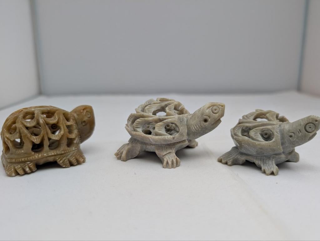 Vintage schildpad beeldjes rek5, Ophalen of Verzenden, Zo goed als nieuw