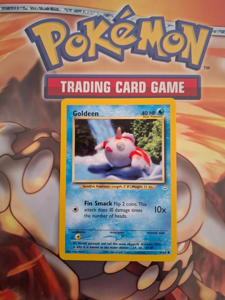 Goldeen 45/64 Neo Revelation pokemon kaart nm, Ophalen of Verzenden, Zo goed als nieuw, Losse kaart