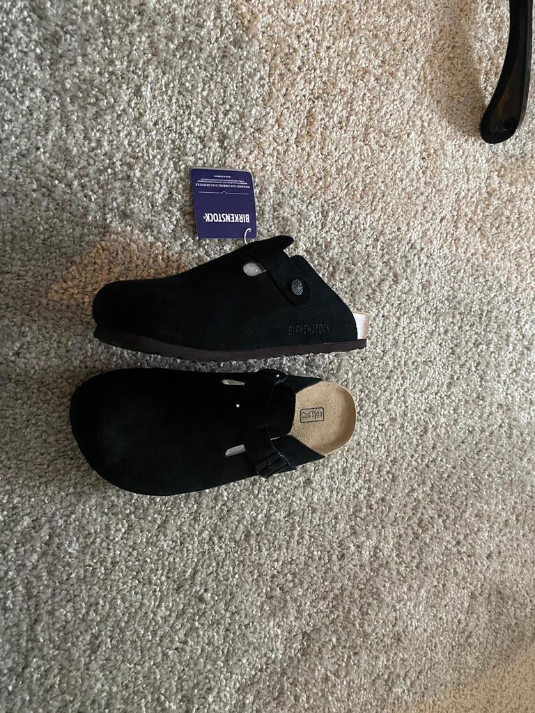 Birkenstock Boston Clogs Zwart - Nieuw met label, Kleding | Dames, Schoenen, Ophalen of Verzenden, Nieuw, Zwart, Instappers