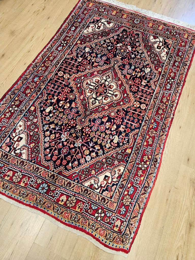 Handgeknoopt perzisch tapijt sarough 177x107, Info@SlatsAntiek.nl, Crème, 100 tot 150 cm, Perzisch